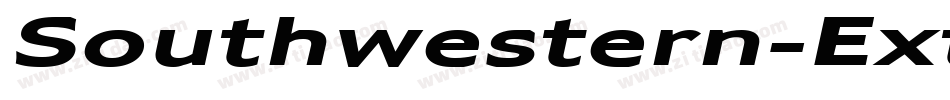 Southwestern-Extended Bold Italic字体转换